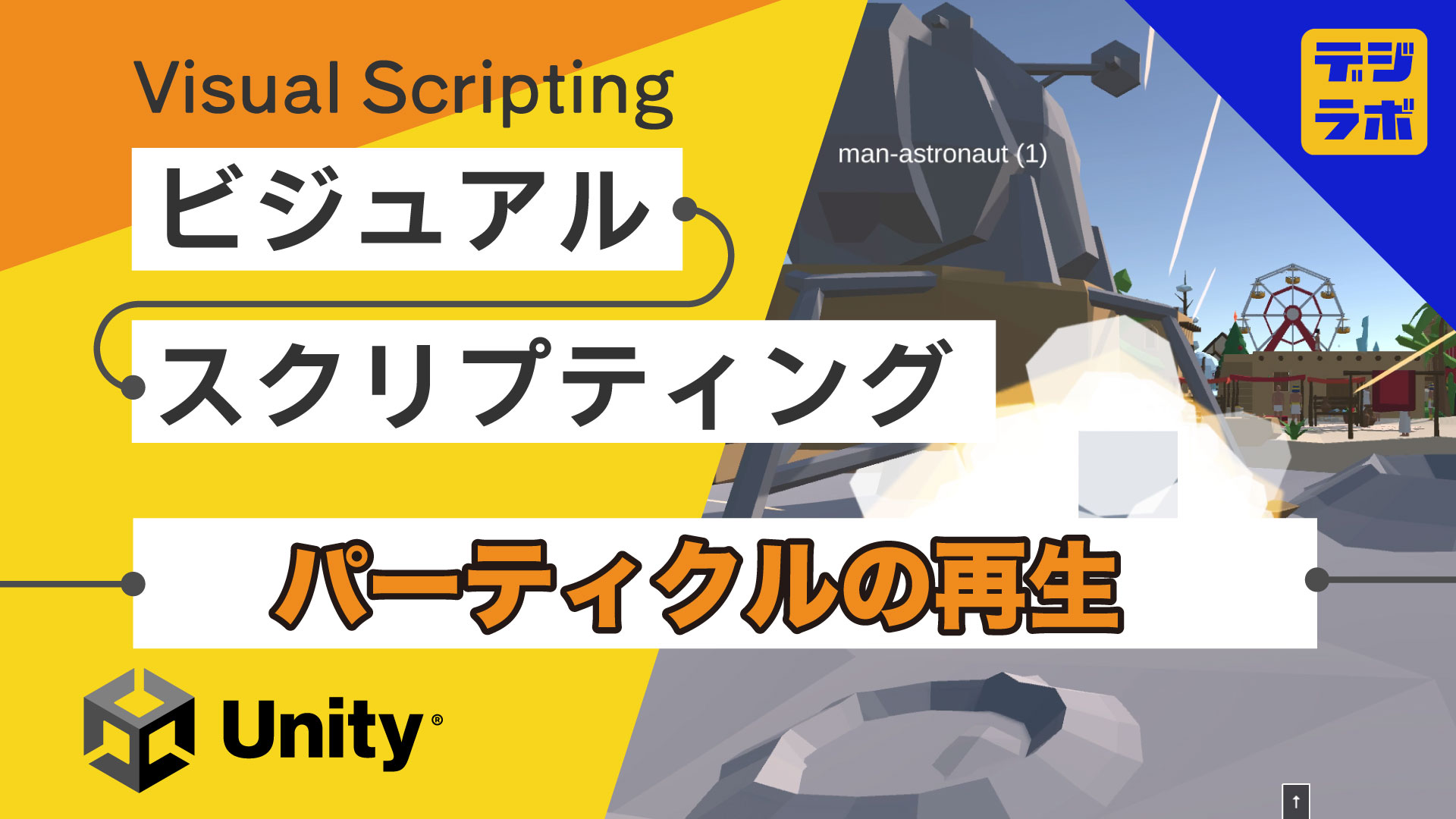 Unity Visual Scripting ビジュアルスクリプティング パーティクルの再生